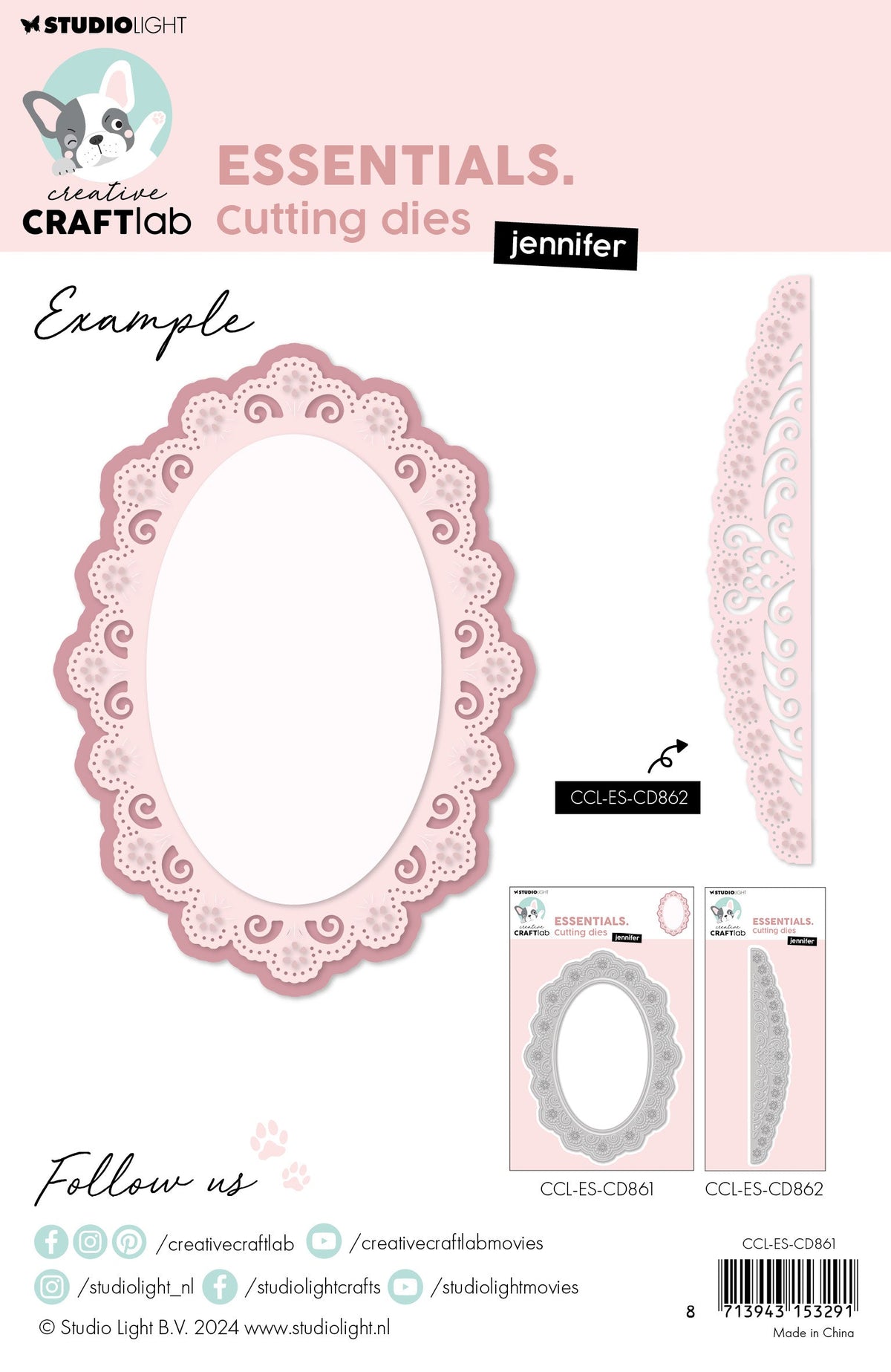 CCL Matrice de découpe Jennifer Essentials 3 pièces