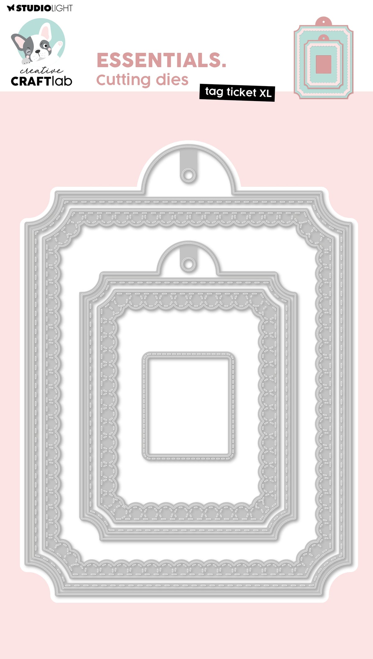 CCL Cutting Die Tag Ticket XL Essentials 7 PC