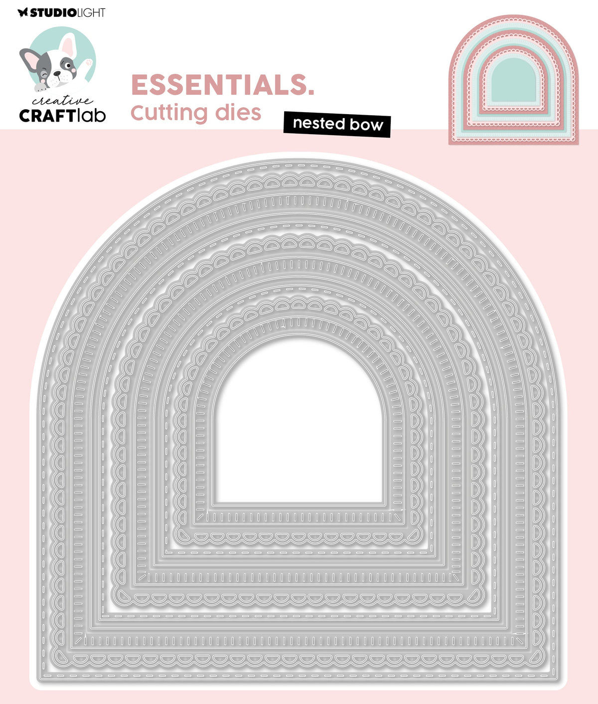 CCL Cutting Die Nested Bow Essentials 12 PC