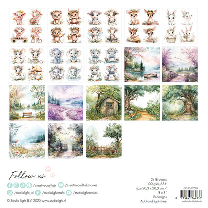 Bloc de papier pour collages CCL Laissez-vous éclore Essentiels 36 feuilles
