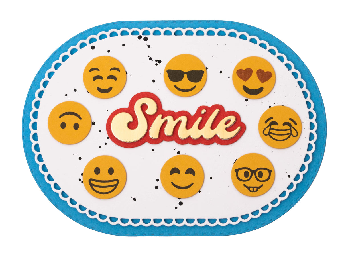 CCL Stamp & Cutting Die Emoticons Essentials 17 Pieces