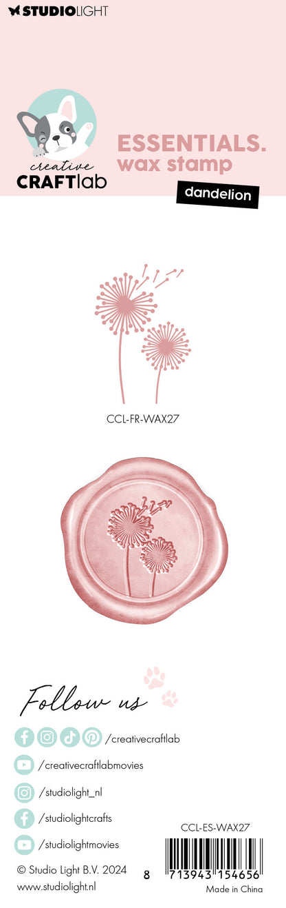 Sceau de cire CCL avec manche Dandelion Essentials 2 pièces