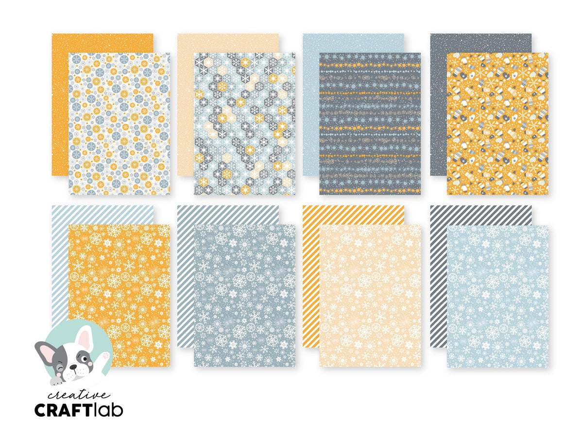 Bloc de papier CCL Snow Is Falling Friendz 210x148x9mm 24 feuilles n°122