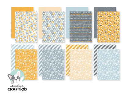 Bloc de papier CCL Snow Is Falling Friendz 210x148x9mm 24 feuilles n°122