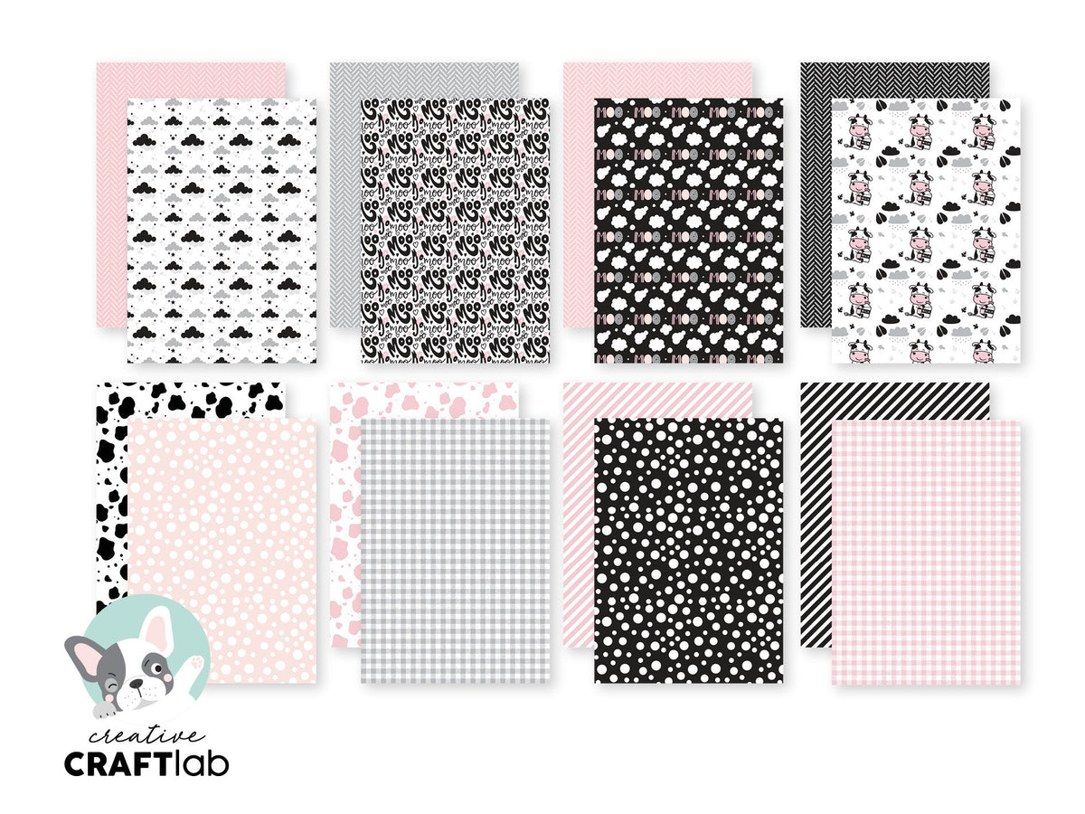 Bloc de papier CCL motifs animaux de la ferme 24 feuilles