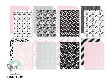 Bloc de papier CCL motifs animaux de la ferme 24 feuilles