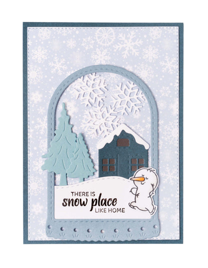 Bloc de papier CCL Snow Is Falling Friendz 210x148x9mm 24 feuilles n°122