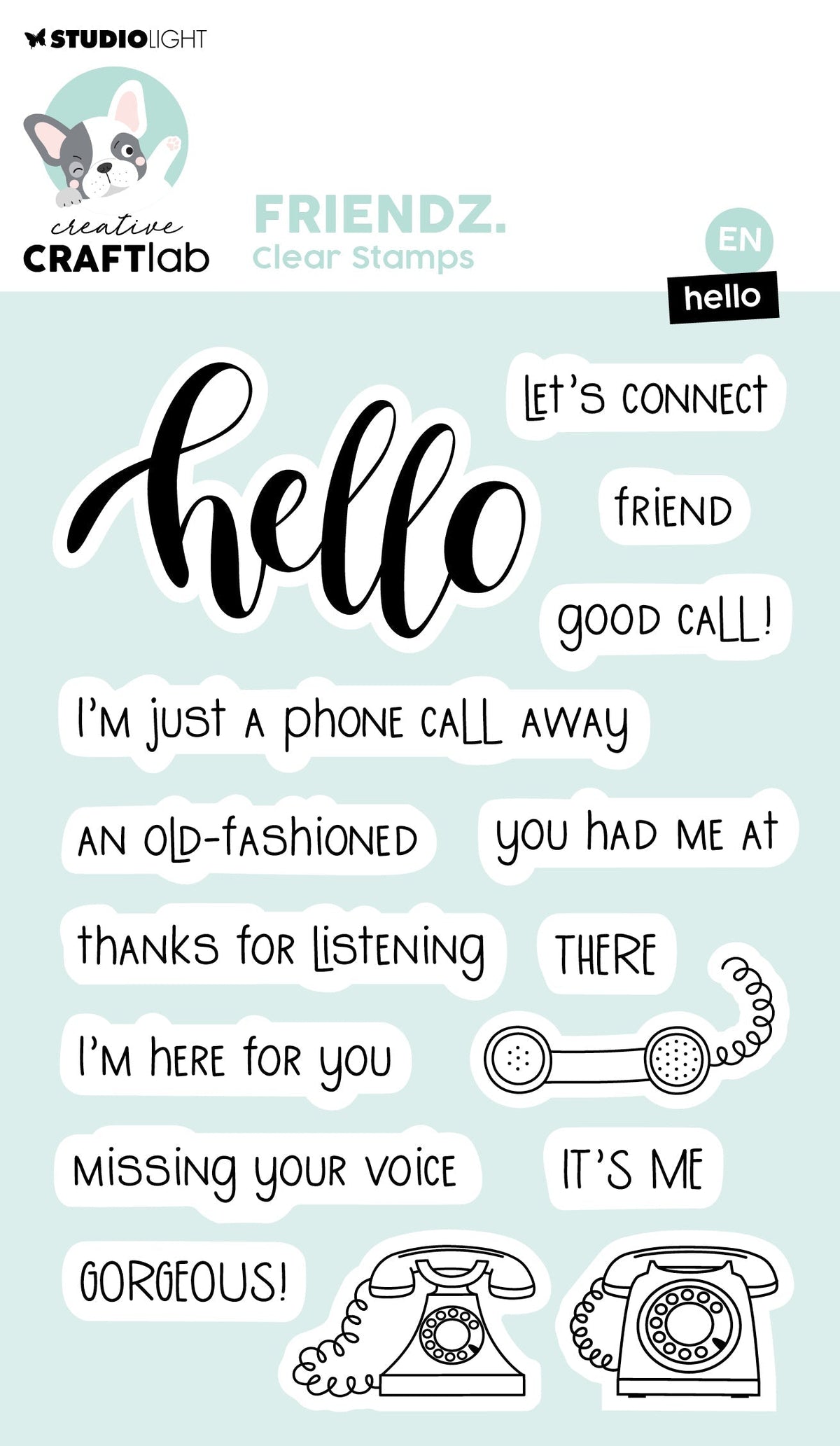 CCL Tampon transparent Hello Friendz 16 pièces