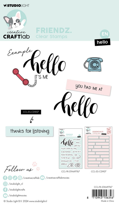 CCL Tampon transparent Hello Friendz 16 pièces