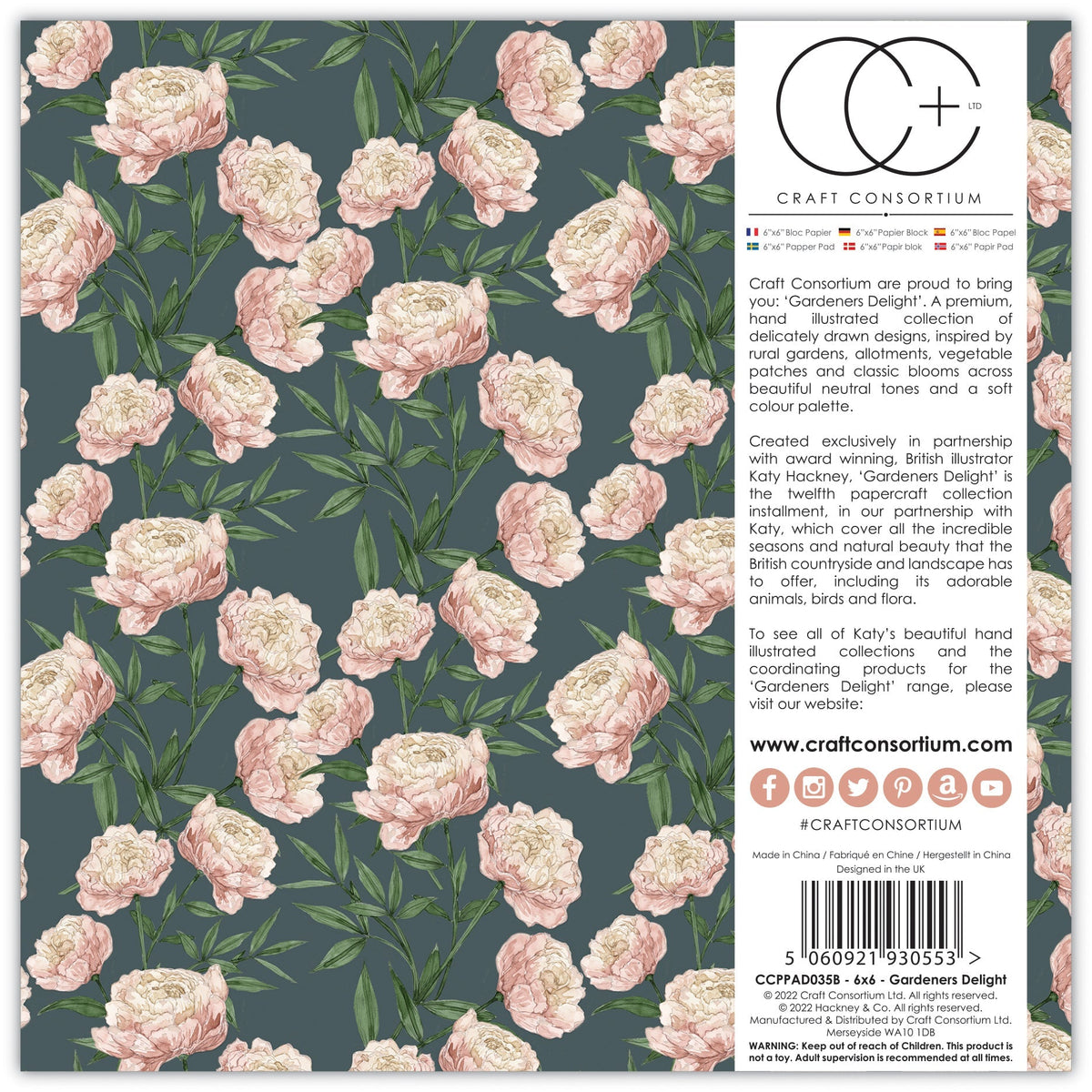 Craft Consortium Gardeners Delight - Bloc 6x6