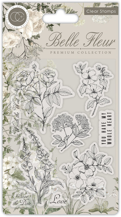 Craft Consortium Belle Fleur - Ensemble de tampons