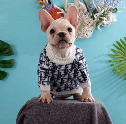 Pull classique en tricot pour chien Deorel | Haut pull-over