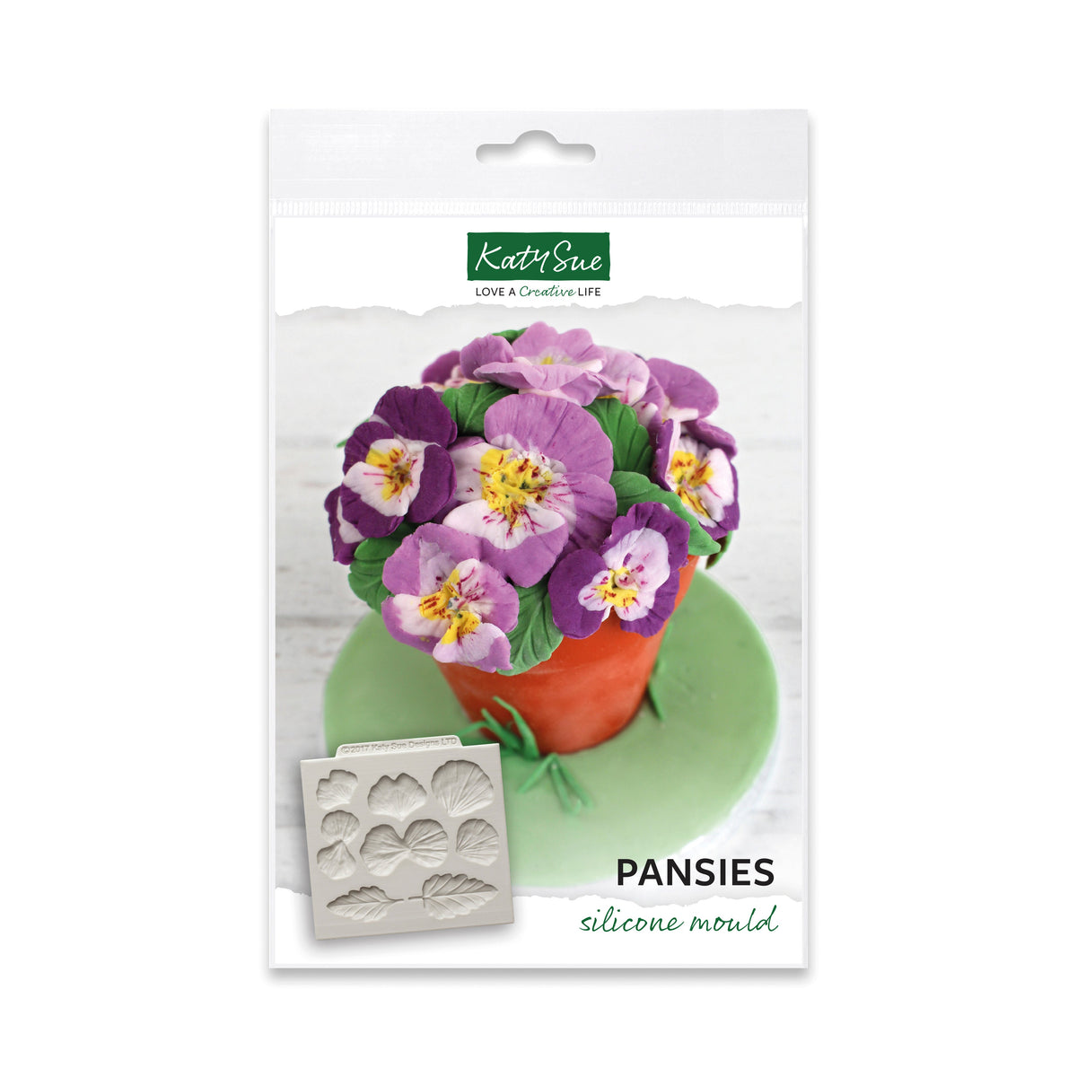 Pansies Silicone Mould