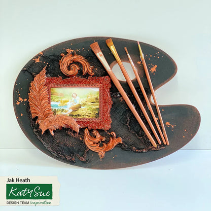 Grand moule en silicone pour cadre vintage