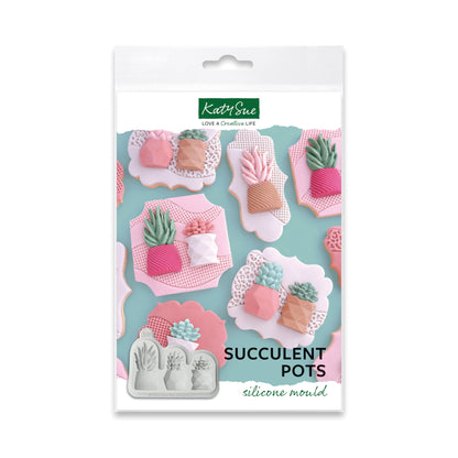Moule en silicone pour pots de plantes grasses