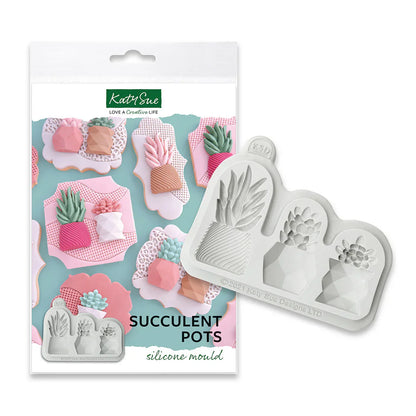 Moule en silicone pour pots de plantes grasses