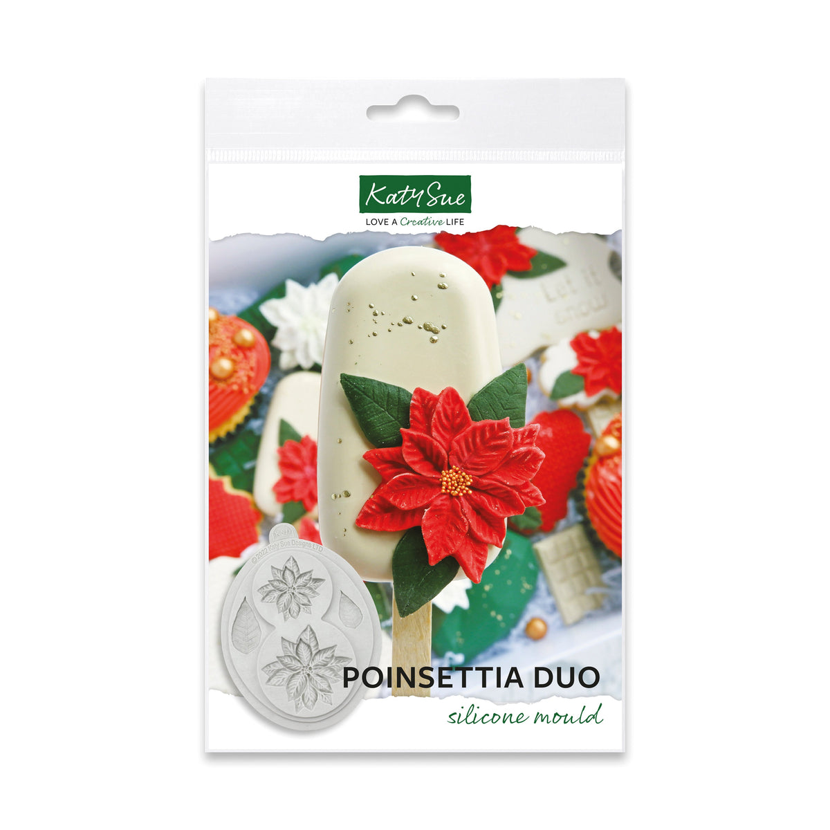 Moule en silicone Duo Poinsettia