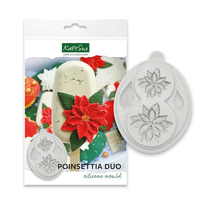 Moule en silicone Duo Poinsettia