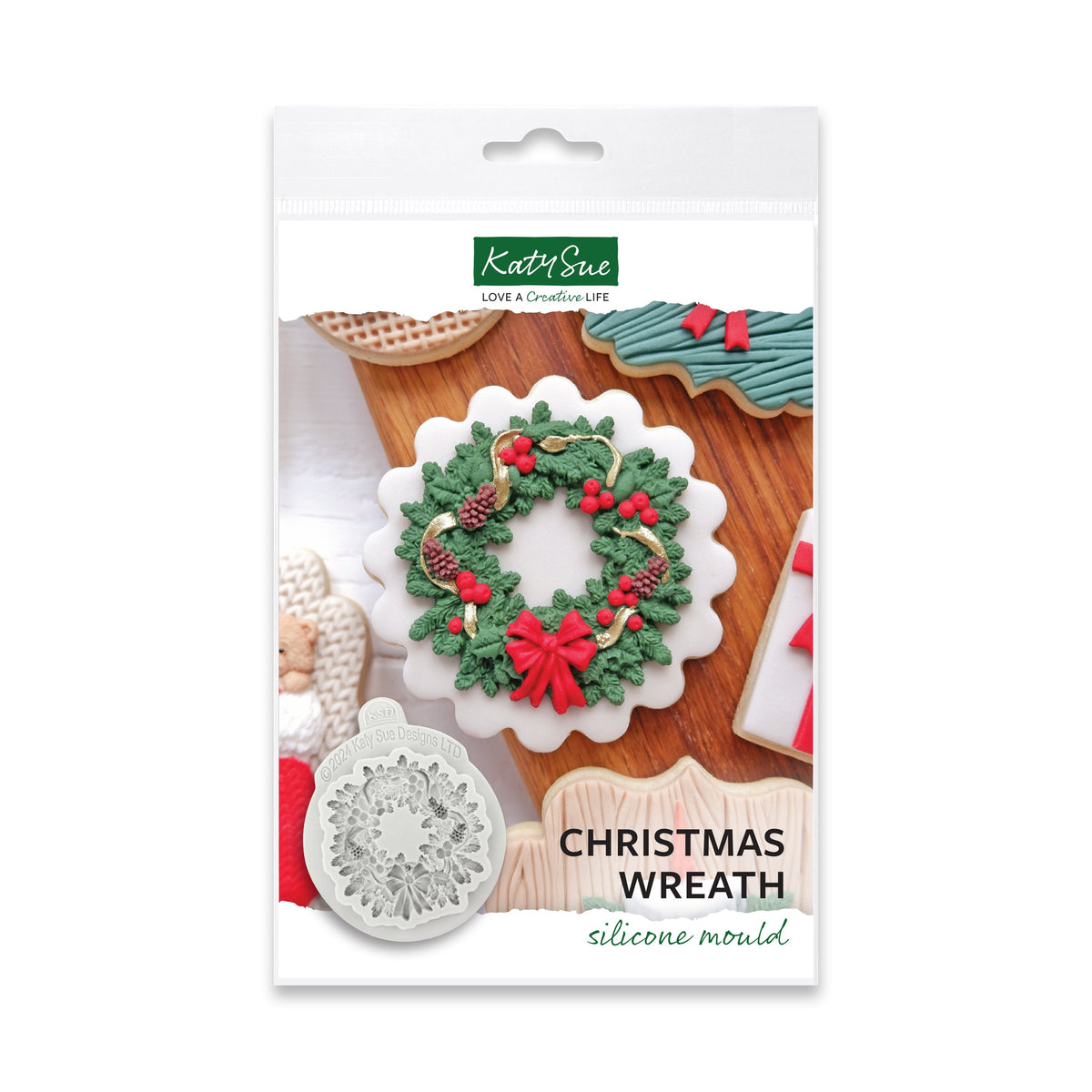 Moule en silicone Couronne de Noël