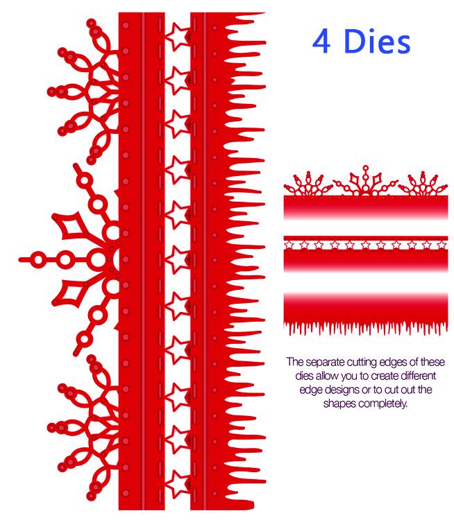 Bordure Flocon Collection Festive