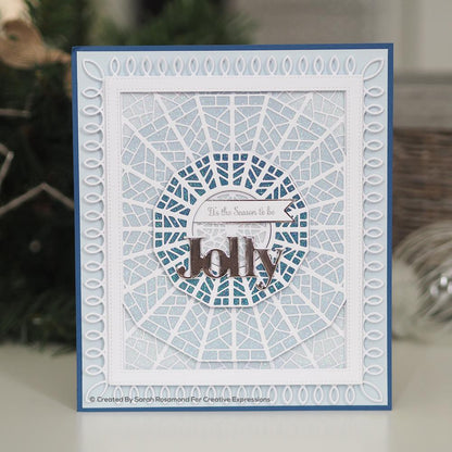 Matrices de Sue Wilson Fond flocon de neige festif