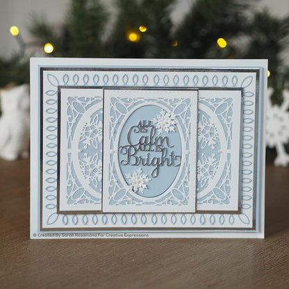 Matrices de Sue Wilson Fond flocon de neige festif