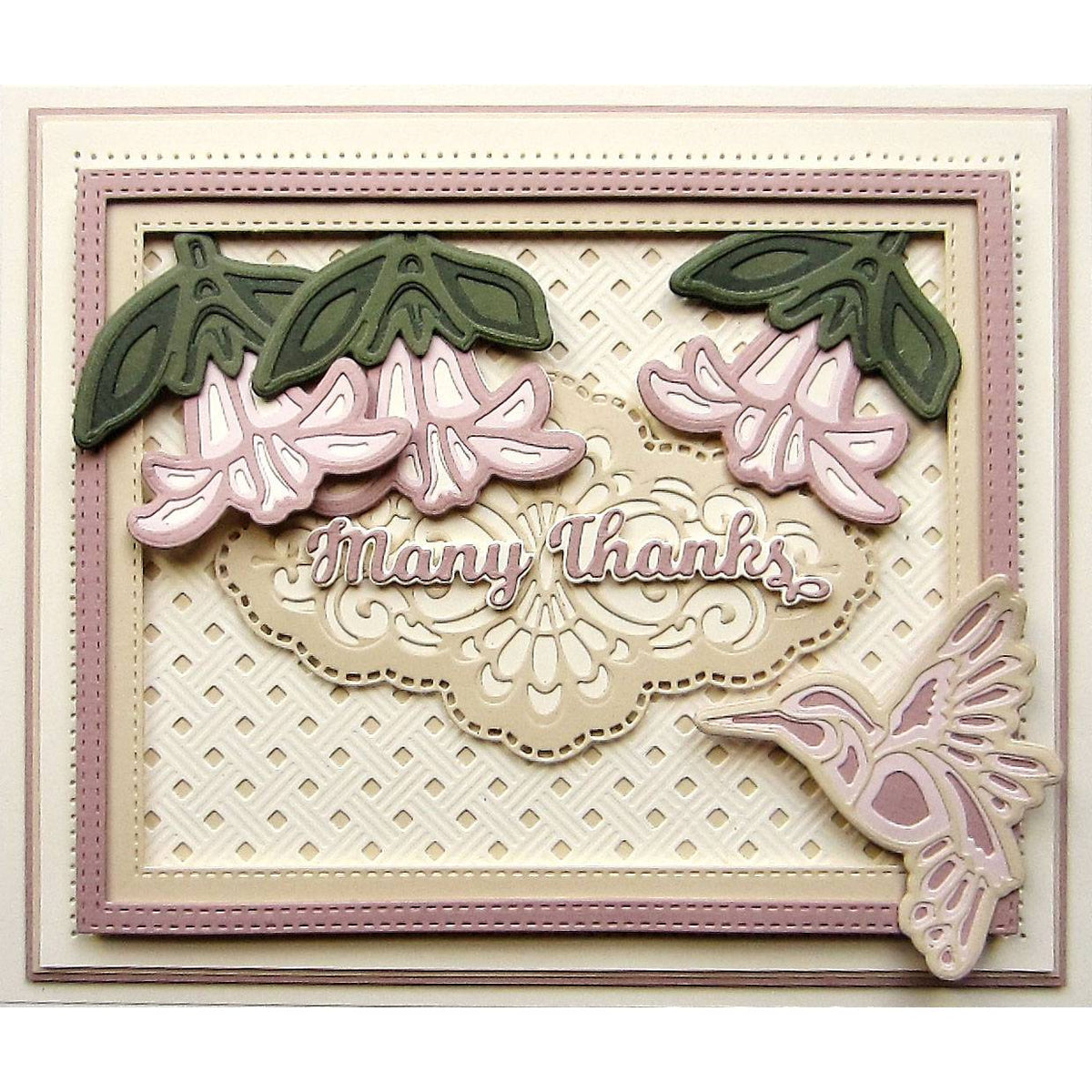 Creative Expressions Dies by Sue Wilson Triple Layer Collection Fuchsia