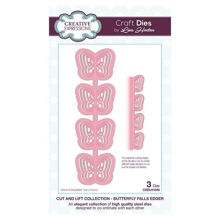 Creative Expressions Collection Couper et Soulever Bordure Papillons Tombants