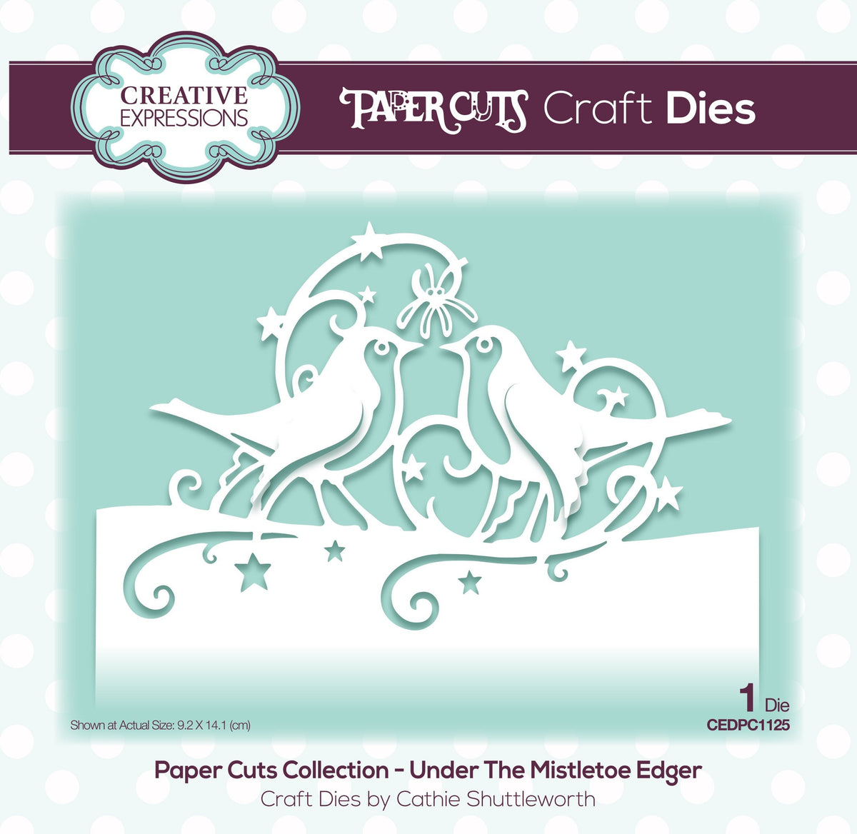Creative Expressions Matrices de découpe Paper Cuts Edger Sous le Gui