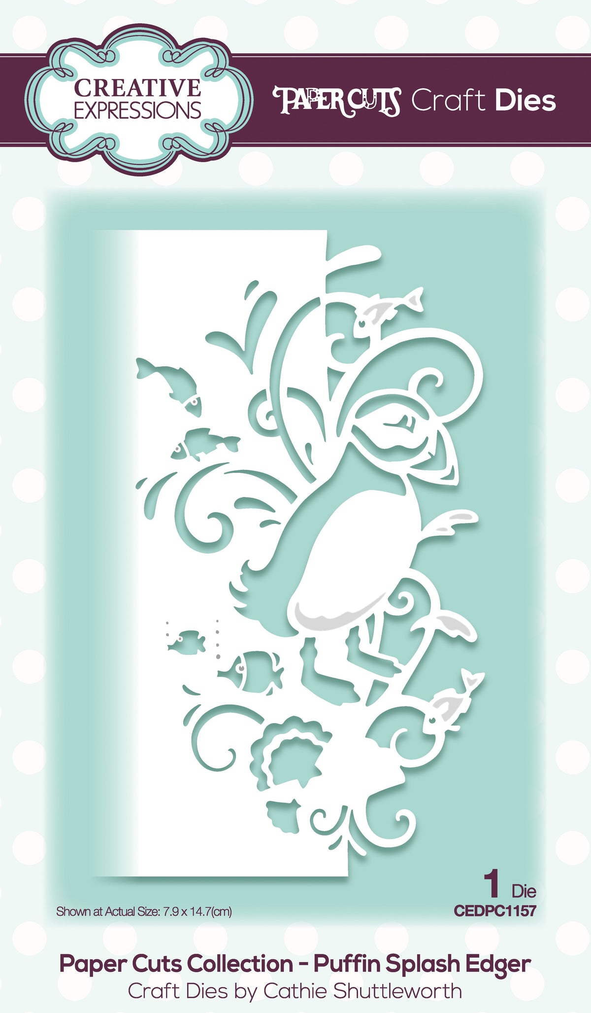 Matrice de découpe Splash Puffin Edger Paper Cuts