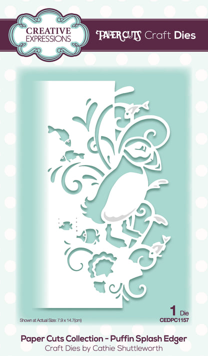 Matrice de découpe Splash Puffin Edger Paper Cuts