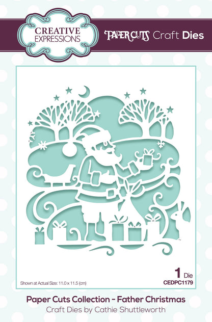 Creative Expressions Matrice de découpe « Père Noël » pour scène Paper Cuts