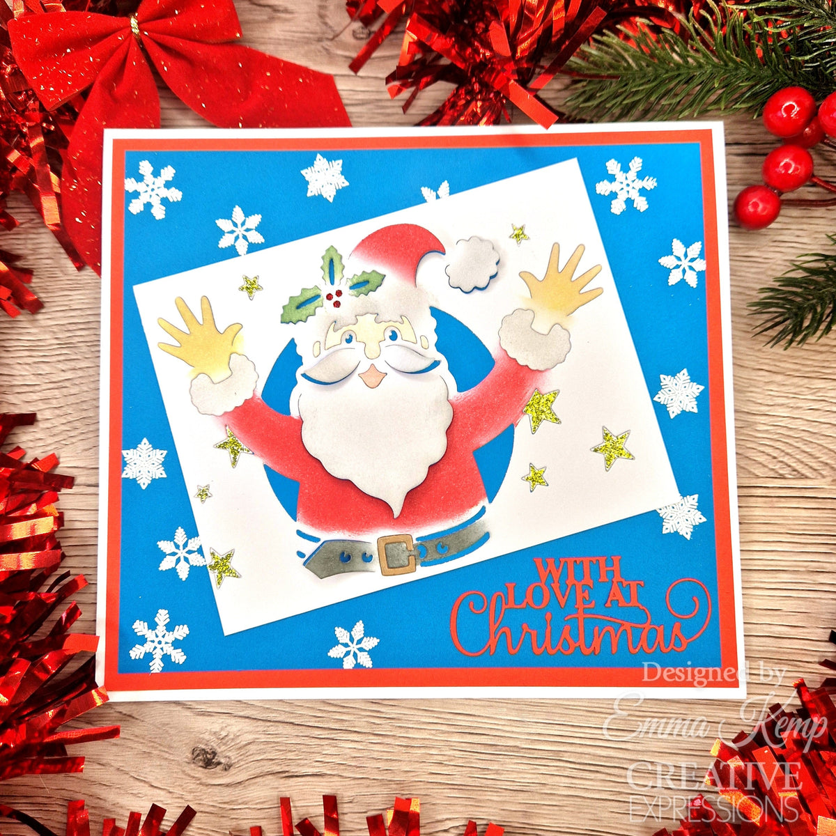 Matrice de découpe et estampage Creative Expressions Paper Cuts Collection Jolly Santa