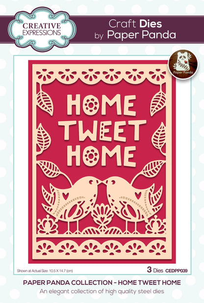 Creative Expressions Paper Panda Home Tweet Home Matrice de découpe