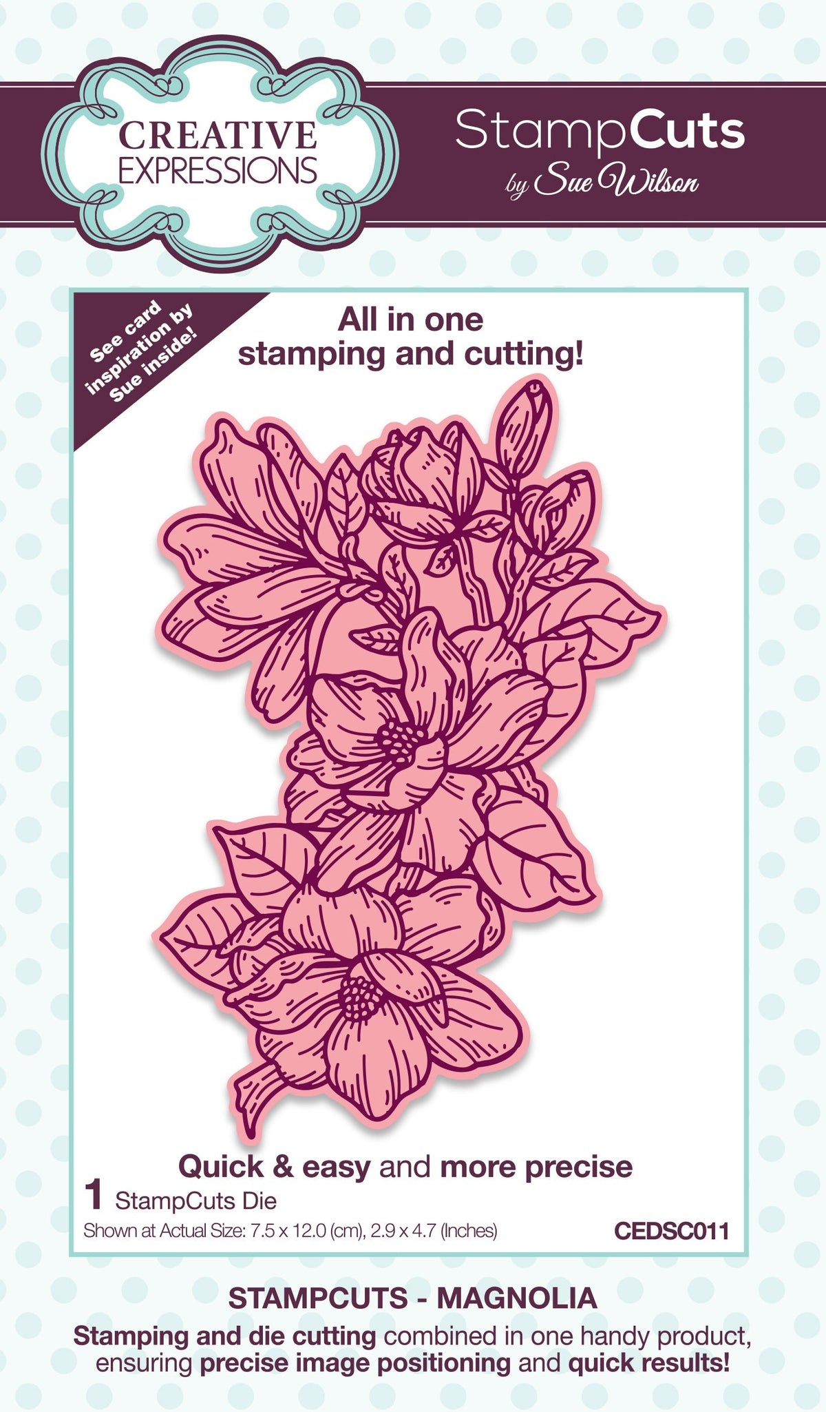 Matrices de découpe StampCuts Magnolia Sue Wilson Creative Expressions