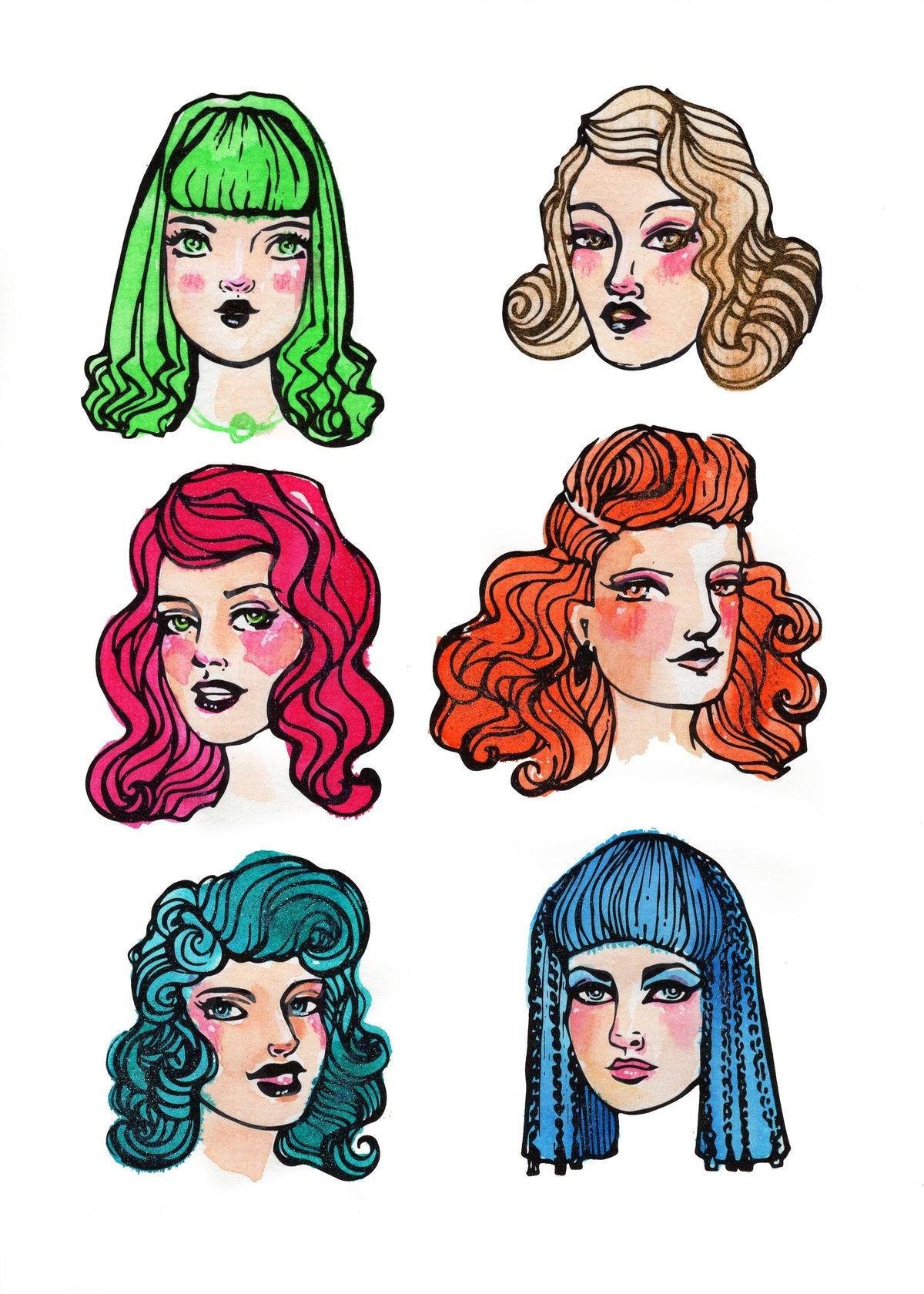 Creative Expressions Jane Davenport Starlets 2 - Set de tampons transparents 6 po x 8 po