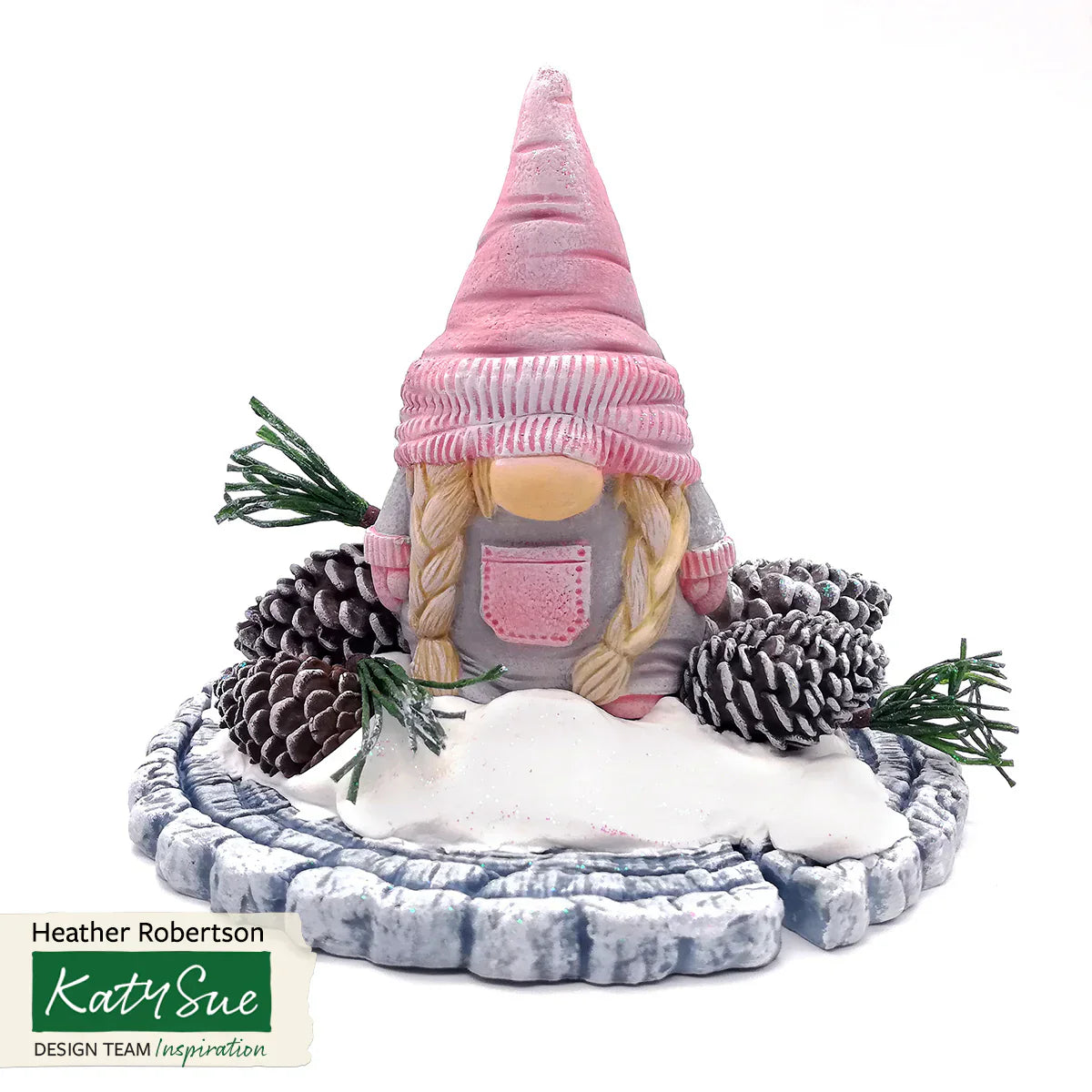 Moule en silicone petite fille gnome