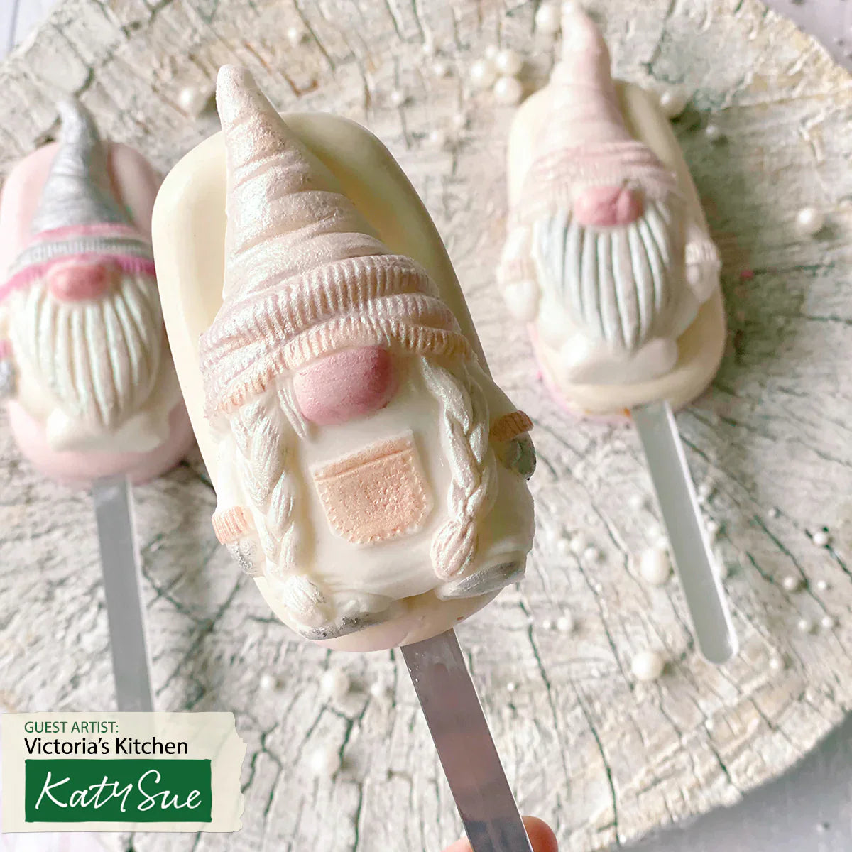 Moule en silicone petite fille gnome