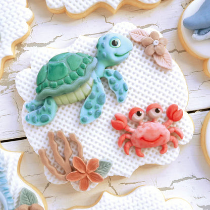 Moule en silicone tortue et crabe
