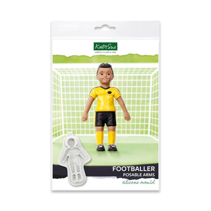 Moule en silicone Footballeur avec Bras Articulés