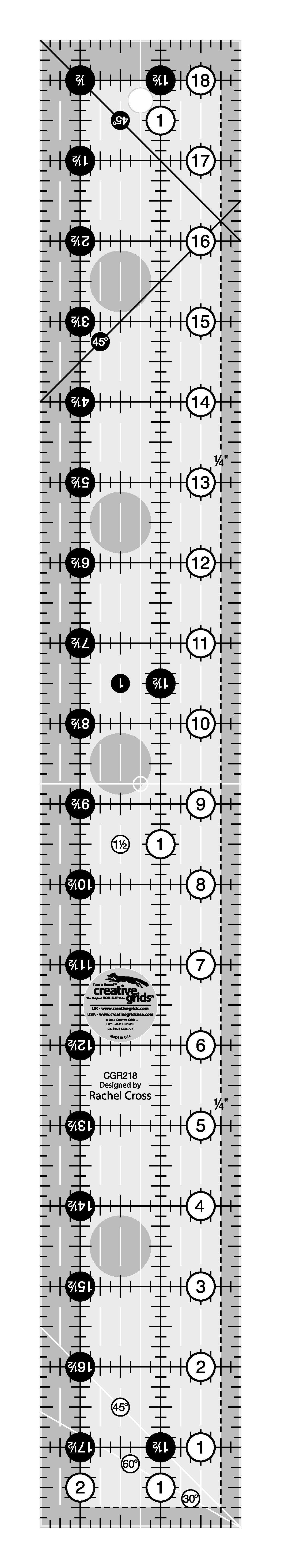 Creative Grids 2.5" x 18.5" Rectangle Quilt Ruler