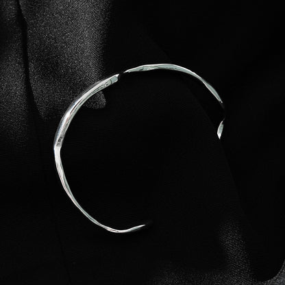CHANBA Argent (Or Blanc) : Bracelet forme abstraite Avant-garde