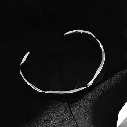 CHANBA Argent (Or Blanc) : Bracelet forme abstraite Avant-garde