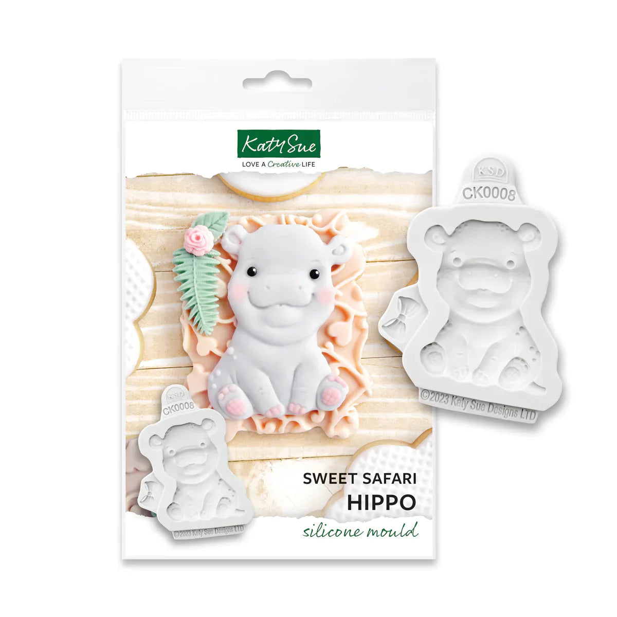 Moule en silicone Hippopotame Safari Doux