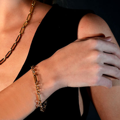 CLICHY Bracelet original multi-formes, perlé et articulé