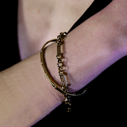 CLICHY Bracelet original multi-formes, perlé et articulé