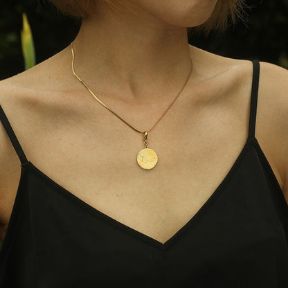 ZODIAC CONSTELLATION Double Sided Charm