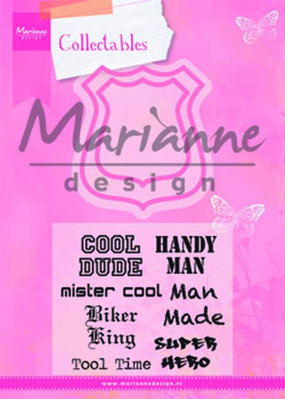 Marianne Design : Dies et Tampons Collectables - Bouclier