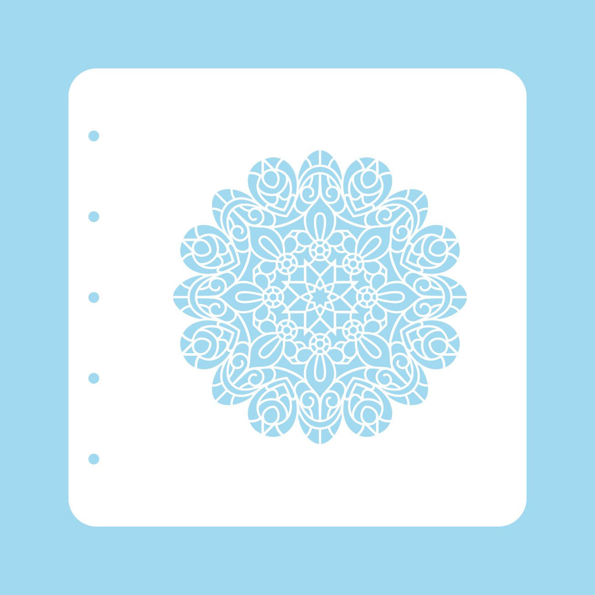 Pochoir A6 pour Ensemble de Couleurs Magnétiques Mandala Temps de Noël