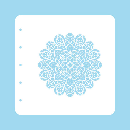 Pochoir A6 pour Ensemble de Couleurs Magnétiques Mandala Temps de Noël
